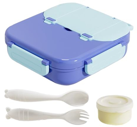 Genérico Lonchera Térmica Para Niños | Contenedor De s 1000ml Para Niños,Recipiente De Almuerzo Reutilizable,para Guardería Colegio Viaje Picnic Oficina Comida Ensalada Sándwich