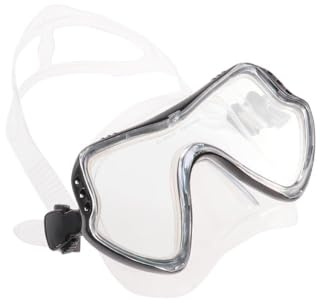 BUGUUYO Masque de Plongée Complet en Silicone Noir Transparent Kit Tuba Valve Unidirectionnelle Grosse Capacité pour Snorkeling Natation et Activités sous-Marines Adultes