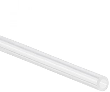 Sourcingmap Silicone Tube, 3mm ID, 5mm OD, 6.56', Flexible Silicone Rubber Tubing, Water Air Hose Pipe, Transparent, for Pump Transfer