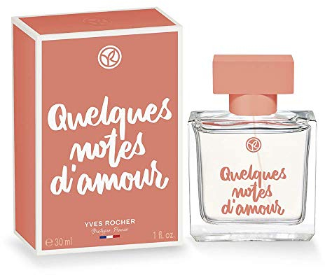 Yves Rocher QUELQUES NOTES D'AMOUR Eau de Parfum, sinnlich romantisches Parfum, mit Rose & Hölzern, Geschenk-Idee, 1 x Zerstäuber 30 ml