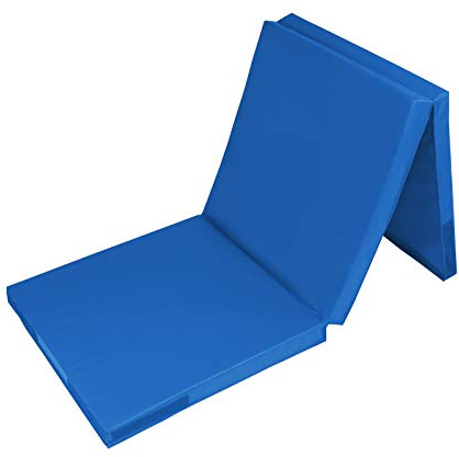 ALPIDEX Klappbare Turnmatte 180 x 60 x 3,2 cm Weichbodenmatte Gymnastikmatte Sportmatte, Farbe:blau