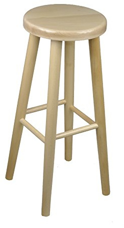 Magnetic Mobel Barhocker Holzhocker Buche Barstuhl Stuhl massivholz 71 cm (Lackiert Buche)