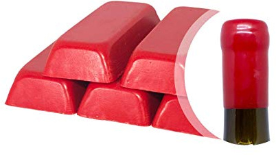 Generico Generic 1000 g roter Schellack oder weiches Siegelwachs zum Versiegeln von Wein, Bier, Grappa, Spirituosen (rot, 1000 g)