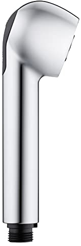 WENKO Geschirrbrause Watersaving, Ersatzbrausekopf für Spültischarmaturen mit wassersparendem Perlstrahl und kräftigem Brausestrahl, ½“ Universalanschluss, Durchmesser Brause: Ø4,6 cm, Silber glänzend