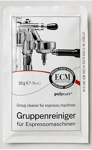 ECM Brühgruppenreiniger 5 Beutel je 20 g, Entfetter für die Brühgruppe, Reinigung mit dem Blindsieb