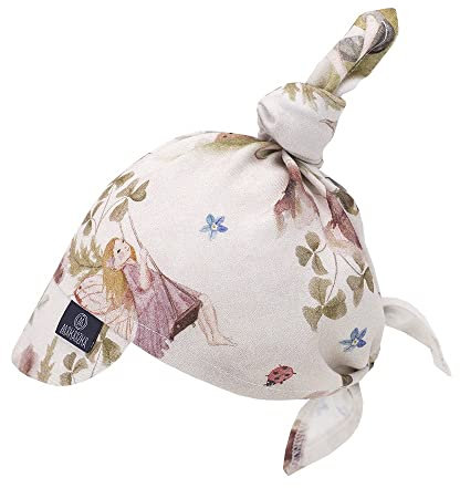 Makaszka Bambus-Kopftuch mit Schirm, gebunden aus 100% Bambus. Leichte und atmungsaktive Kindermütze. Sommermütze. Kopfbedeckungen für Baby und Kind Fairies Kollektion