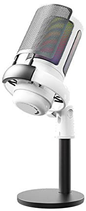 Yangyou Microfono a condensatore da USB Microfono per registrazione del computer Illuminazione RGB Microfono a condensatore Microfono da