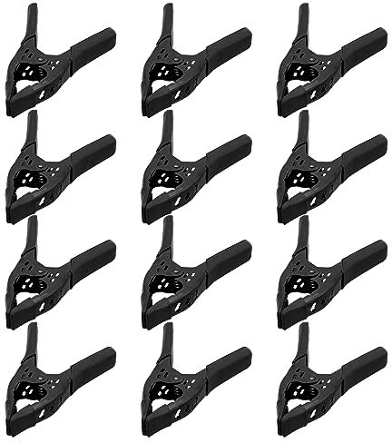Morsetti a molla in metallo resistenti: 12 pezzi per la lavorazione del legno, morsetti a molla da 15,2 cm, clip resistenti a molla, morsetti in metallo grandi e resistenti per copertura piscina,