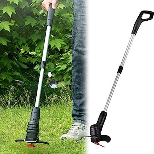 Tagliaerba Senza Fili, Tagliaerba Elettrico Portatile Ricaricabile USB Piccolo, Tagliaerba Potente E Leggero Telescopico, Tagliaerba Multifunzionale per Potatura (Include Batteria E Caricabatterie