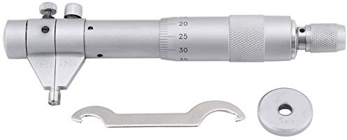 Micrómetro De Interiores, Diámetro Interno de Calibre Conjunto de Micrómetro Interior 5-30mm/0.01 mm, Calibrador De Micrómetro De Diámetro Interior De Acero Inoxidable Para Orificios De Objetos