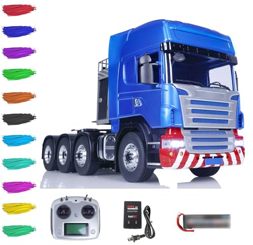 LESU Metall-Chassis 1/14 RC Traktor LKW 8X8 RTR Ferngesteuertes Auto mit Sound- und Lichteffekten
