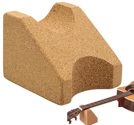 Gitarrenhalsstütze, Gitarren Halsstütze Stützkissen Halsstütze aus Kork, Nackenstütze Gitarre Reparatur Werkzeug Pflege Saitenwechsel Reparatur Reinigungswerkzeug Gitarren Zubehör