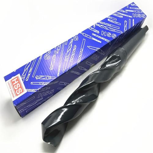 Dunxiles 1 Broca Helicoidal de Vástago Cónico Hss de 10 mm A 60 mm, Broca Escariadora de Acero de Alta Velocidad para Hierro, Acero, Cobre Y Metal (25 mm), Herramientas de Hardware
