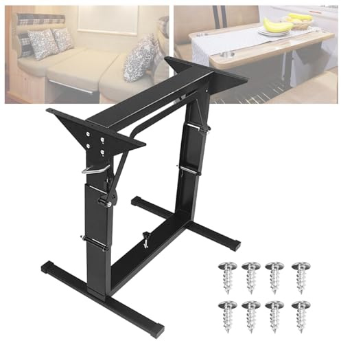 JINGSHIQIAOPL RV Hubtisch, Tischbeine aus Metall, Max. Belastung 250 kg, Wohnmobil-Dinette-Tischfuß für Umgebaute Wohnmobile zu Hause, Outdoo Camping Picknick