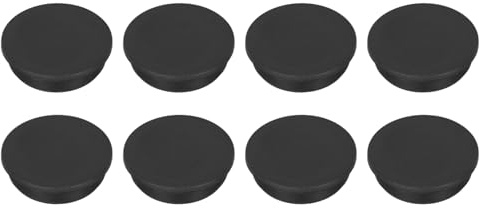 QUARKZMAN 8 Piezas De Tapones De Plástico para Agujeros 54 mm 2 Pulgadas | Tapas De Tornillo Negras, Cubierta De Botón Redondo De Bloqueo, Para Estantes Superiores De Matrícula Muebles