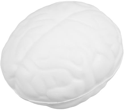 KOMBIUDA Pu Gehirn Stressball Erwachsene 7cm Weicher Pu Quetschball Tragbares Entspannungsspielzeug Handtrainer Gehirnform Für Stressabbau Und Handübungen