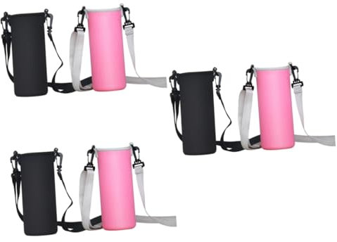 TOYANDONA 3 Ensembles Housse De Protection pour Bouteille d'eau De Sport en Néoprène De Transport pour Bouteille d'eau Pochette pour Bouteille Housse pour Tasse 2 pièces * 3