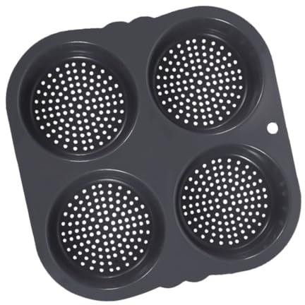BIUDECO Stampo in Silicone Antiaderente a Cavità Per Hamburger Teglia Resistente Al Calore Per Focaccine e Dessert Per Cucinare Hamburger Torte e Crostate
