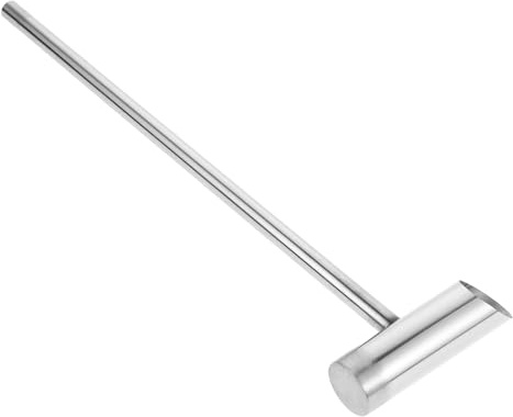 GRIRIW Cucchiaio per Zucchero Filato in Acciaio Inossidabile lungo 30Cm Manico Ergonomico Accessorio Ricambio per Macchina Marshmallow Strumento Resistente per Preparazione Zucchero