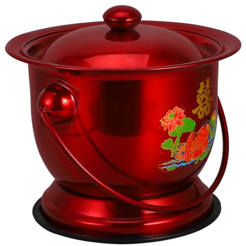 Abaodam Pot de Toilette Portable Inox pour Adultes et Personnes Âgées Urinoir Bedside Hygiénique pour Hommes Femmes et Femmes Enceintes Design Facile à Nettoyer