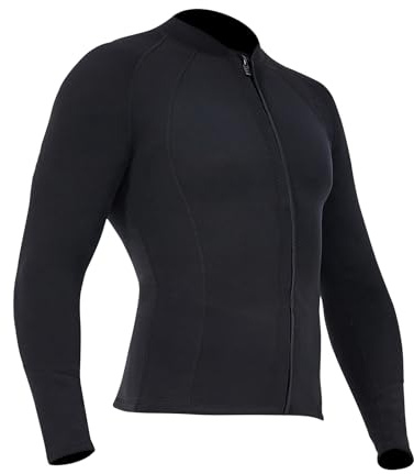 Aumotop UV-skydd Dyktopp Lätt Långärmad Våtdräktsjacka för Snorkling Simning Kvinnor Män (M)