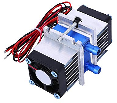 FTVOGUE Enfriador Termoeléctrico Peltier de 12 V CC, Refrigeración de Semiconductores, Potencia de Refrigeración de 144 W para Sistemas de por Agua y Aplicaciones de Investigación (Enfriador