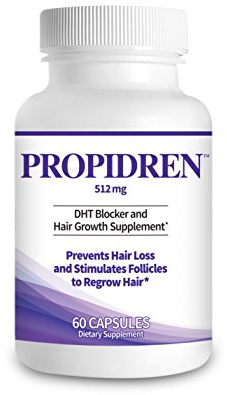 Propidren by HairGenics - DHT Blocker & Hair Growth Capsules to Prevent Hair Loss & Stimulate Hair Follicles, to Stop Hair Loss & Regrow Hair. Proprietary Anti-Hair Loss & Hair Regrowth Treatment.