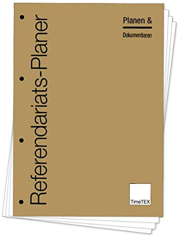 TimeTEX Referendariats-Planer A4, lose Blatteinlage | 6 Monate, neutraler Kalender, Lehrerplaner für Lehramtsanwärter & Referendare | Flexibles Schulhalbjahr