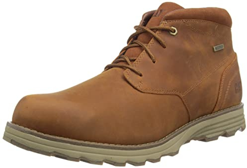 CAT Footwear herr Elude Wp Chukka-stövlar, Läderbrun, 44.5 EU