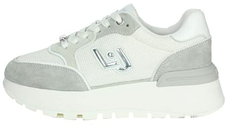 Liu Jo Amazing 25, Sneakers Platform con Strass da Donna (Grigio, Sistema Taglie Calzature EU, Adulto, Numero, Media, 37)