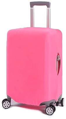 Teogneot Protection pour Valise,Housse Protection Valise Couverture élastique de Voyage de Bagage Housse de Protection Antipoussière de Chariot 22-24 inches Pink