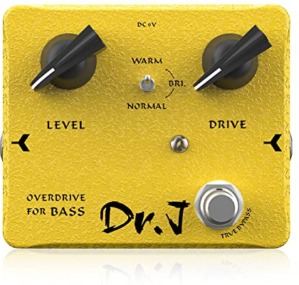 JOYO Overdrive-Pedal für Bass - Von Rock bis Metal, speziell für Bassisten entwickelt - High-End Edition Dr.J Series (D52)