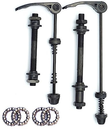 Fahrrad Achse Schnellspanner Vorne Hinten Fahrrad Achse Radnabe Fit für Rennrad, Mountainbike, BMX