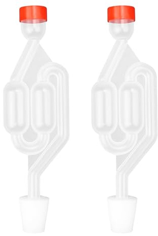 Hsthe Sea Tubi di fermentazione da 2 Pezzi, aeratore con Blocco d'Aria di fermentazione Aeratore del Tubo di fermentazione per la Produzione di Birra, Vino, crauti fermentati