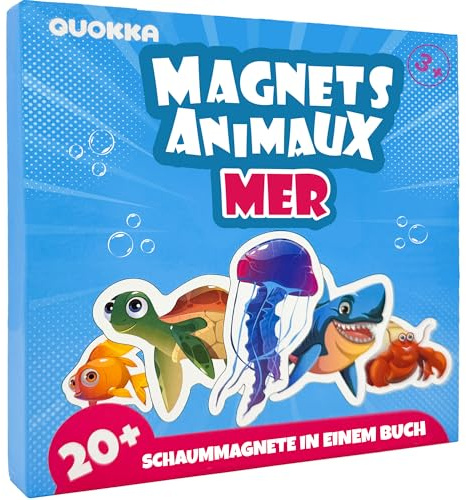 Magnetspiel ab 2-3 Jahren - Reisespiele Lernmagnet für Kinder ab 3-5 Jahren | 20+ Teiliges Magnetpuzzle Meerestiere - Beschäftigung im Flugzeug für Kleinkinder - Lernspielzeug für Unterwegs