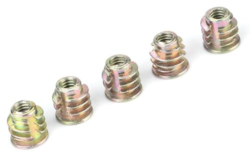 Écrous Hexagonaux M4 M5 en Alliage de Zinc, pour Projets de Meubles en Bois, Fixe les Planches de Bois avec écrou à Vis, 50 ou 100 Pièces (M4*8 avec couvercle (50 pièces))