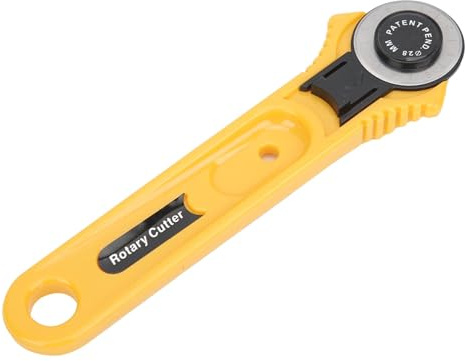 Coltello Tondo Taglio, Taglierina Rotativa per Tessuti, Taglierina Rotativa per Patchwork Coltello per Stoffa per Piano Cottura a Lama Tonda per Cucire Lavorazione della