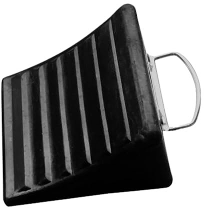 Generisch KFZ-Unterlegkeile, Unterlegkeile Unterlegkeil, Radaufsätze Aus Massivem, Strapazierfähigem Gummi, Rutschfester, Gerippter Keilblock, Bremskeile Hemmschuh Radvorleger rutschfeste Unterseite