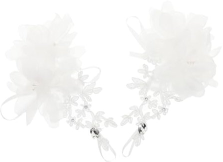 GALPADA 1paar Hochzeits-handschuhe Für Damen Kurze Spitzenhandschuhe Für Bräute Weißes Lace-design Für Hochzeiten Und Partys Komfortable Und Zeitloser Stil