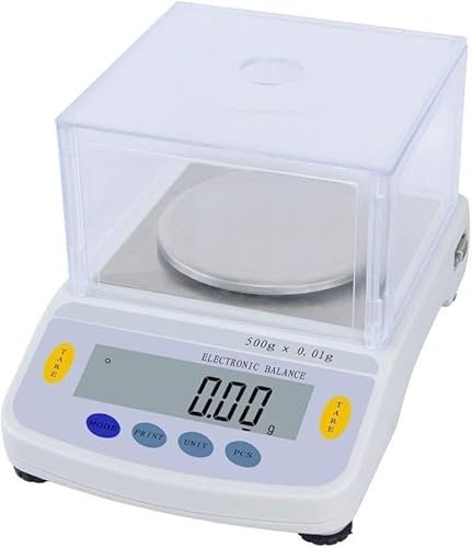 MOKLYF Báscula electrónica Digital para Cocina y joyería, Multifuncional, para calcular el Peso de los Alimentos, para el Mercado, 300/0,01 G, de Alta precisión par(