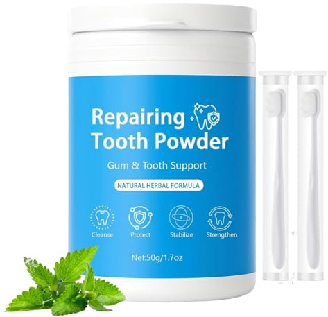 Polvere Riparatrice Per Denti Reumi, PolverDent ifricia Reumi, Polver e Dent ifricia Riparatrice Per Dent i, Rinforza, Purifica E Stabilizza I Dent, Ingredienti Naturali (1 pz)