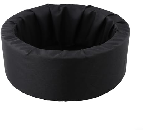Yhenlovtt Estanque flotante para maceta de jardín de agua de tela no tejida para plantas acuáticas, diseño flotante con retención de suelo, tamaño 18 cm para estanques al aire libre, negro (M)