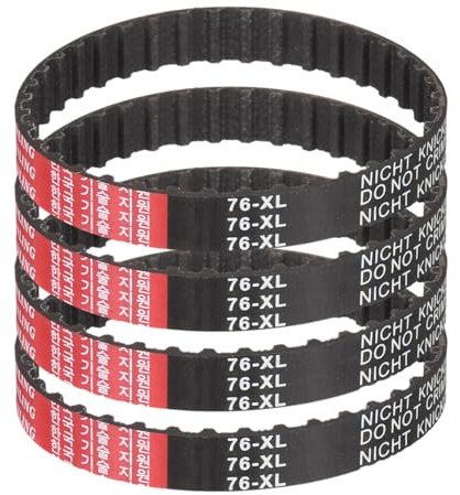 QUARKZMAN 4 Pezzi 76XL 037 Cinghia Di Distribuzione 38 Denti Cinghia Dentata In Gomma Ingranata, Larghezza 0.37, Passo 0.20 Cinghie Di Sostituzione Meccaniche