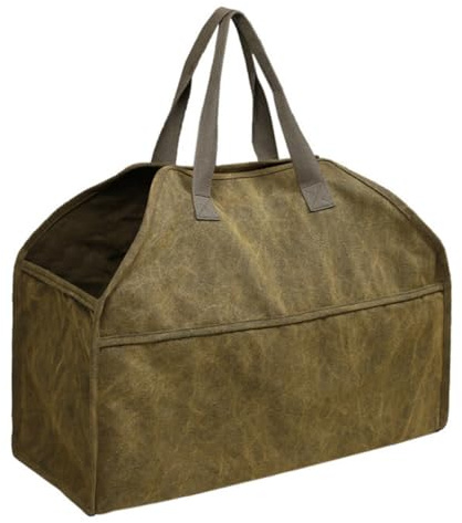 Levemolo Canvas Firewood Carrier Log Tote Bag Heavy Load 16 Ann Canvas Material for Holding Twigs and Branches, Suitable for Housework and Camping