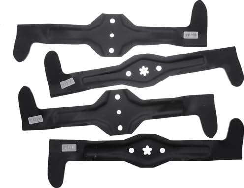 Jeu de 4 lames pour autoportée AYP coupe 107cm éjection arrière