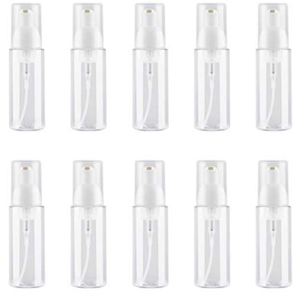 Solustre 10pcs Seifenspender Leere Pumpflasche 50ml Nachfüllbar Transparent Schaumspender Handlotion Shampoo Schaum Gesichtsreiniger Gel Behälter Reisen Hause Hotel