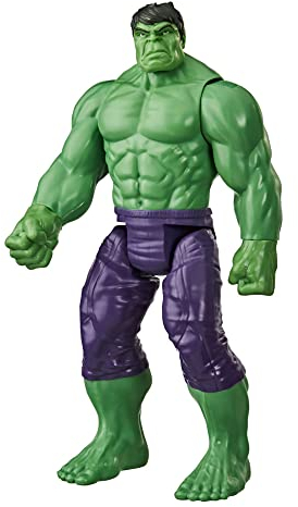 Hasbro Marvel Avengers - Titan Hero Series Blast Gear, Action figure di Hulk (classe Deluxe), di 30 cm, per bambini dai 4 anni in su