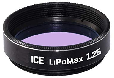 ICE 1.25 LiPoMax Double Strength Light Pollution Filter for Telescope Reduction for Night Sky/Star 2X