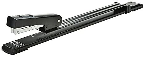 Grapadora Grapadora de la grapadora larga del brazo largo de la grapadora Grapador de Long Reach Staples de hasta 20 hojas Papel de oficina para suministros de oficina en el hogar Engrapadora Manuales