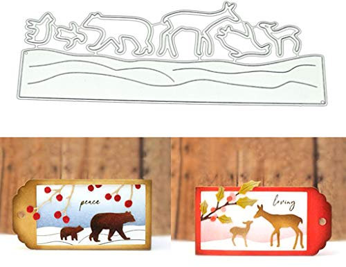 Eisbären-Metall-Stanzformen, Stanzformen für Kartenherstellung, Prägeschablonen für Scrapbooking, DIY Alben, Papierkarten, Kunsthandwerk, Dekoration